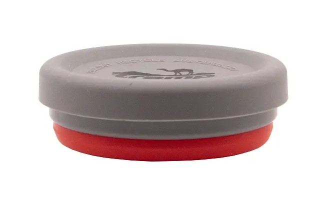 Стакан складной силиконовый с крышкой Tramp 200мл красный  