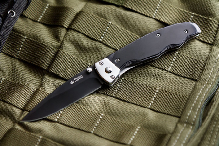 Нож Kizlyar Supreme Prime черный, сталь 440C 