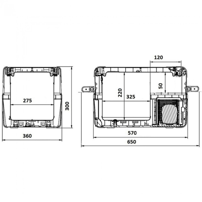Портативный холодильник Brevia 25L, 22400  