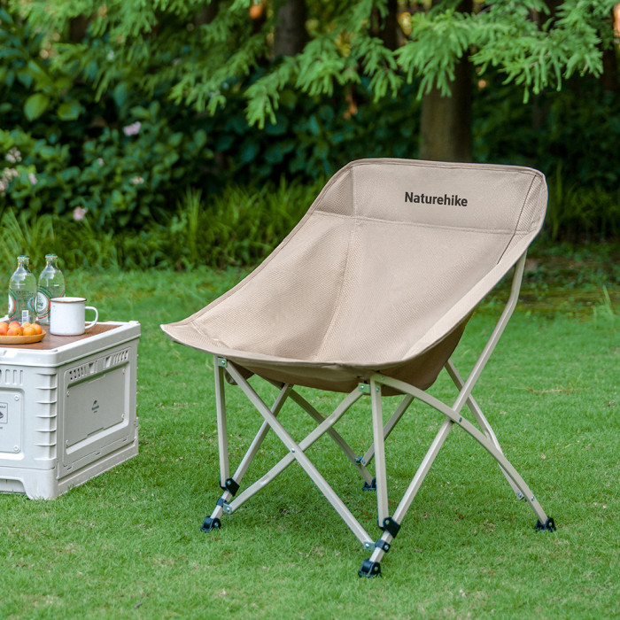 Стул складной Naturehike Stellaluna T04 CNK2550JJ022, углеродистая сталь, хаки  