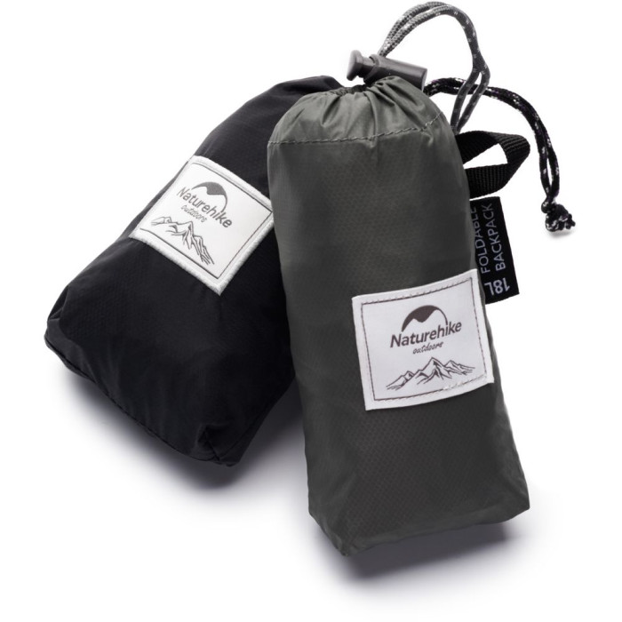 Рюкзак компактный сверхлегкий Naturehike NH17A012-B, 18 л, черный  