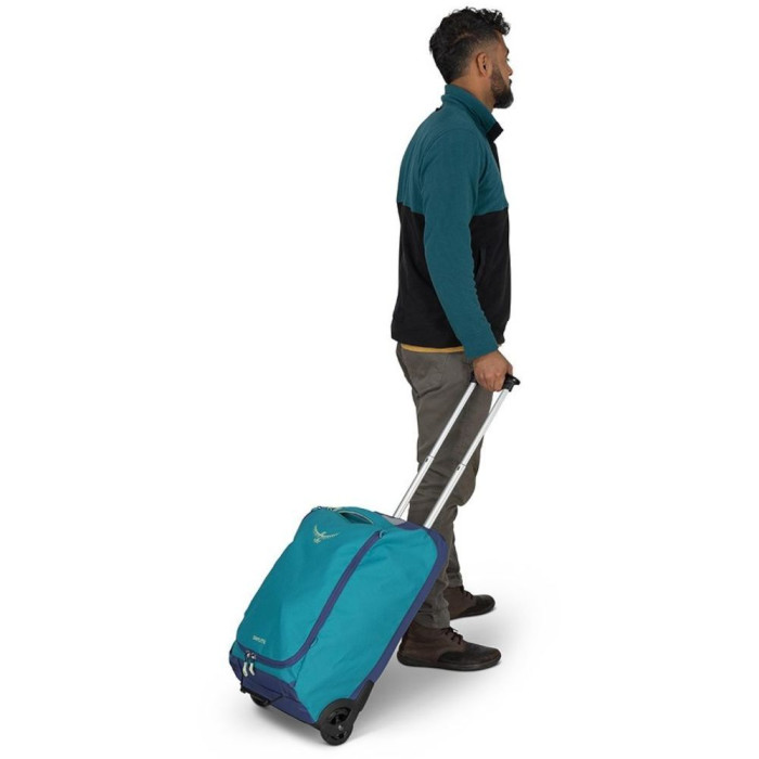 Сумка на колесах Osprey Daylite Carry-On Wheeled Duffel 40 blue spikemoss/alkaline - O/S - синий/бирюзовый  