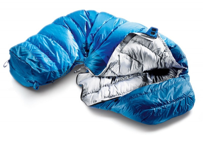 Спальный мешок Deuter Trek Lite -2 L, silver-anthracite, правый  