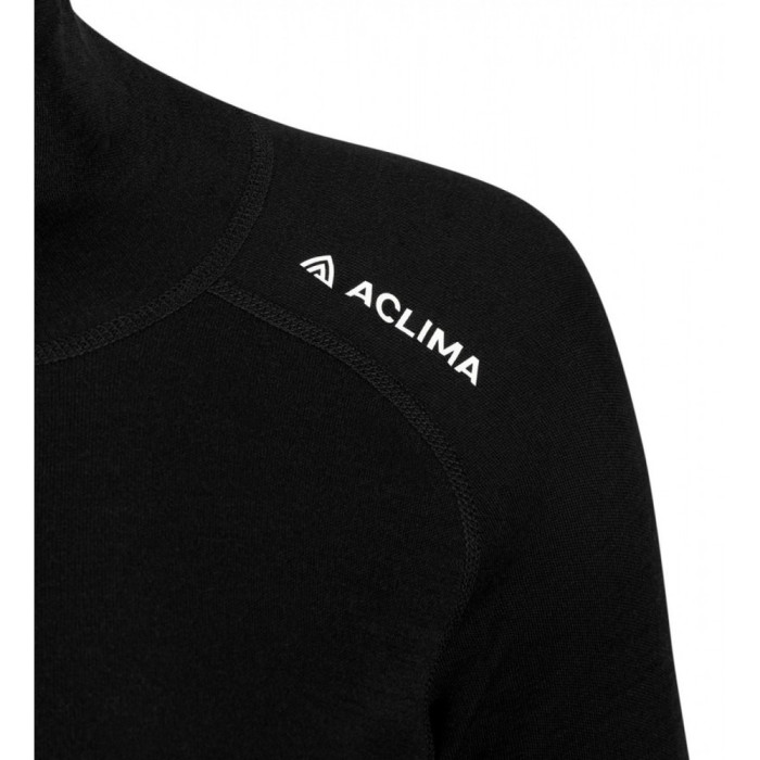 Термокофта жен. Aclima WarmWool 200 Roll Neck W's Jet Black S  