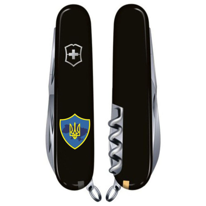 Складной нож Victorinox CLIMBER UKRAINE Трезубец на щите 1.3703.3_T1080u  