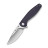 Нож складной туристический Sencut Vyrce (8.9 см) D2 / Canvas Micarta фиолетовый