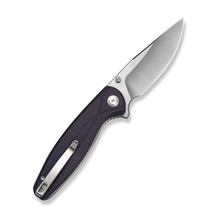 Нож складной туристический Sencut Vyrce (8.9 см) D2 / Canvas Micarta фиолетовый  