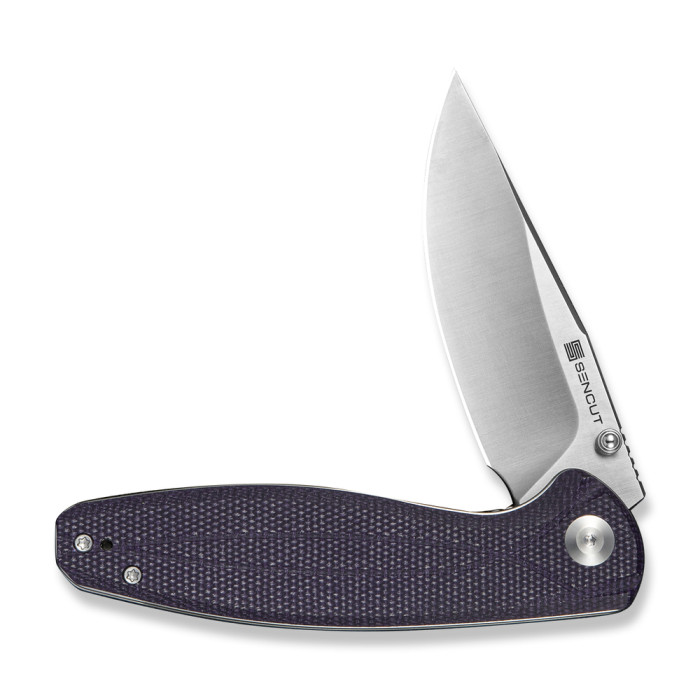 Нож складной туристический Sencut Vyrce (8.9 см) D2 / Canvas Micarta фиолетовый  