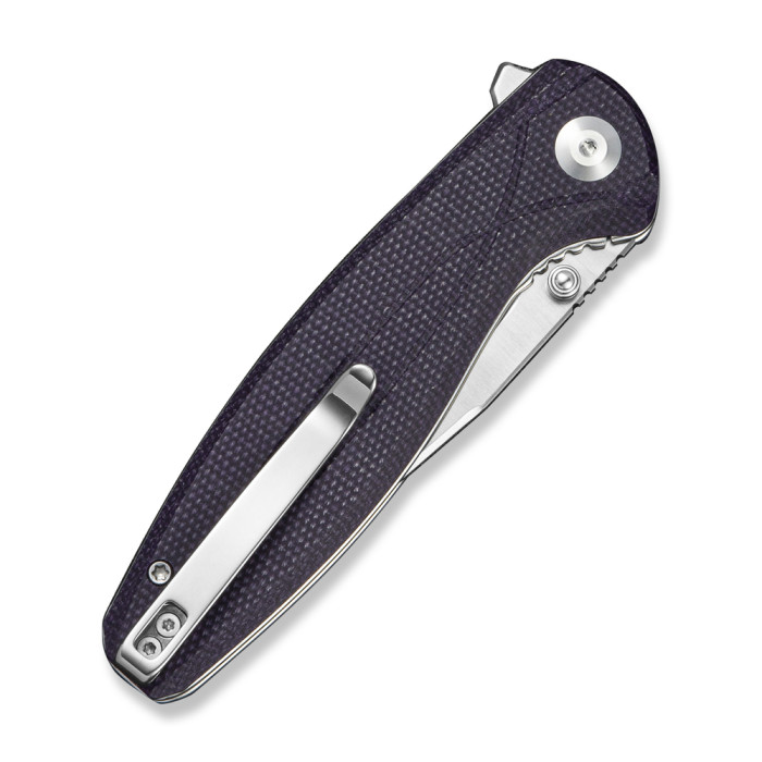 Нож складной туристический Sencut Vyrce (8.9 см) D2 / Canvas Micarta фиолетовый  
