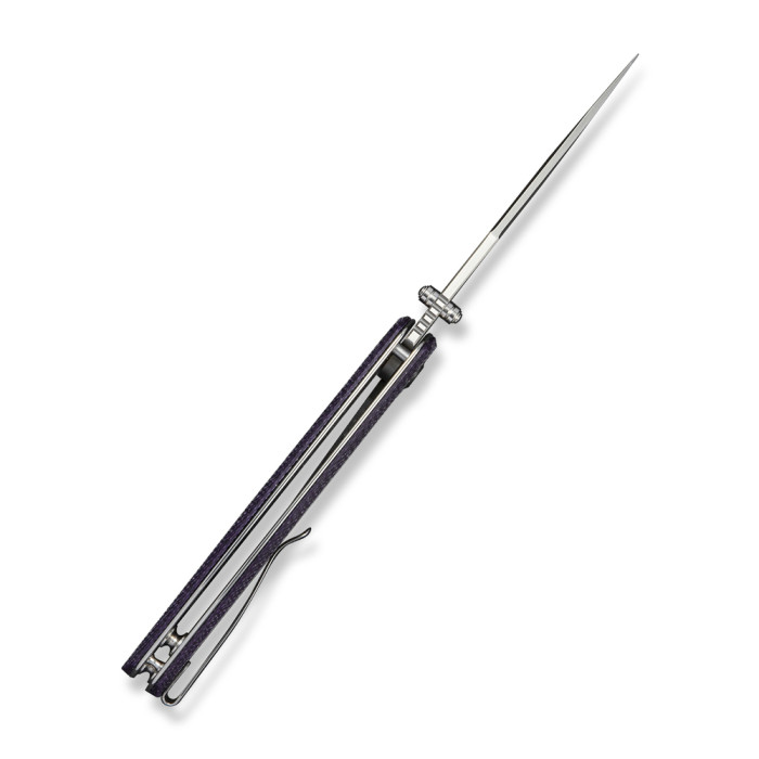 Нож складной туристический Sencut Vyrce (8.9 см) D2 / Canvas Micarta фиолетовый  
