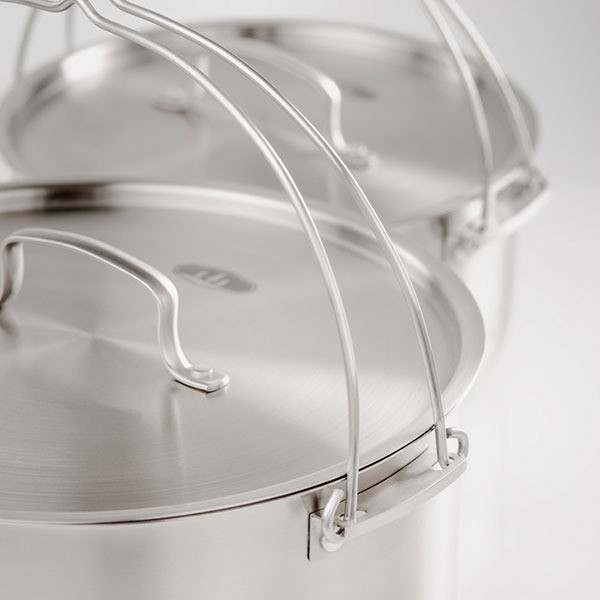 Набор посуды GSI Outdoors Glacier Stainless Troop Cookset  