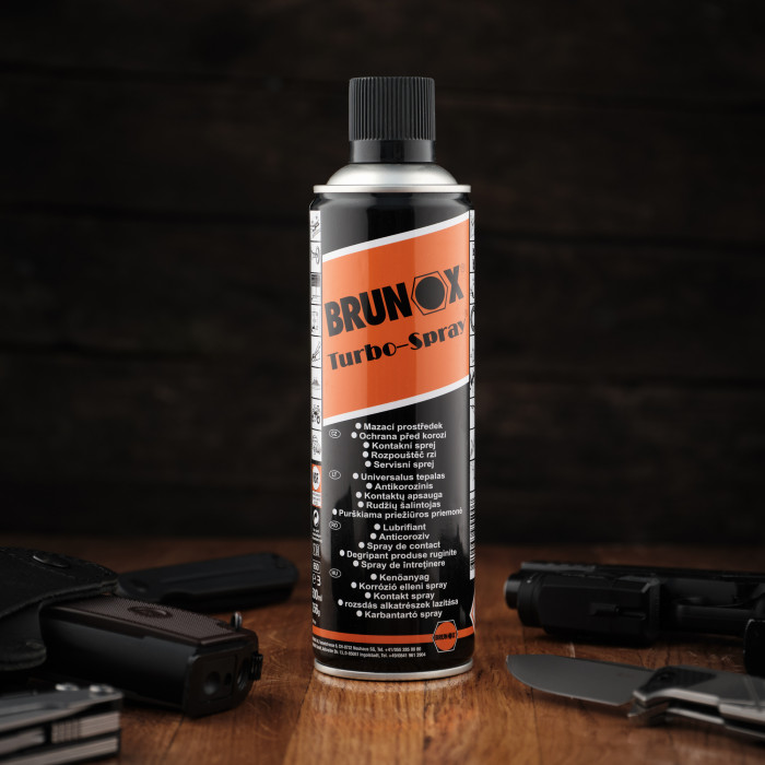 Универсальная смазка для ежедневного ухода и консервации оружия, спрей Brunox Turbo-Spray 500ml  