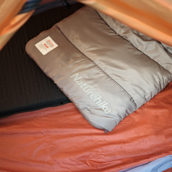 Спальник с капюшоном с обычным мешком для хранения Naturehike M400 CNK2350WS023, (1°C), левый, зеленый  