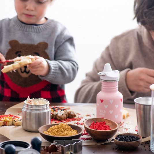 Бутылка для воды Kid Kanteen Classic Sippy Cap Millennial Hearts Matt 355 мл  