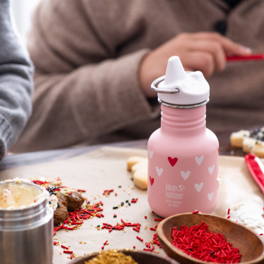 Бутылка для воды Kid Kanteen Classic Sippy Cap Millennial Hearts Matt 355 мл  