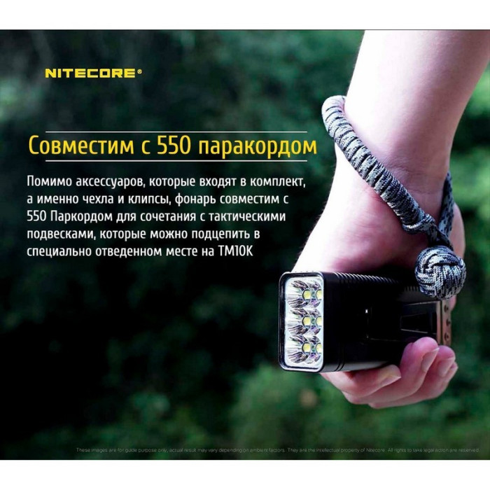 Карманный фонарь Nitecore TM10K с OLED дисплеем, 10000 люмен  