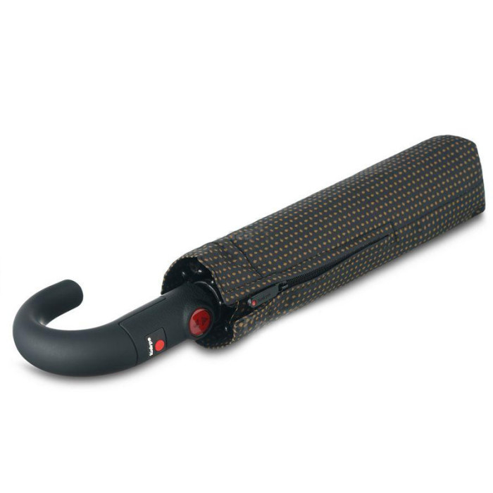 Зонт Knirps T.260 Crook Handle Watson Tobacco Авто/Складной/8спиц /D97x33см  