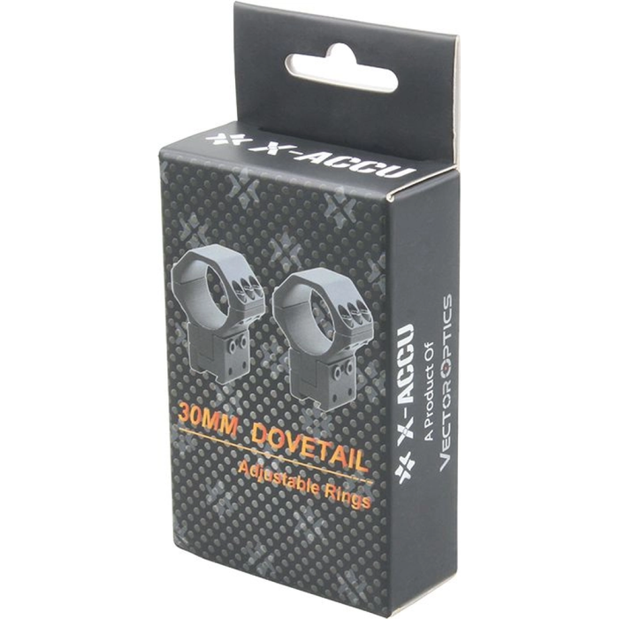 Кольца Vector Optics X-Accu 30 мм с регулируемой высотой на ласточкин хвост  