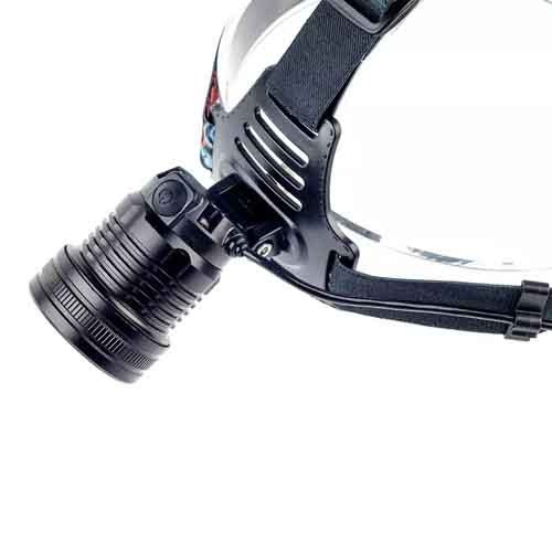 Фонарь налобный Police BL-A19-GT200+COB, 2x18650, zoom, ЗУ Type-C, Box  