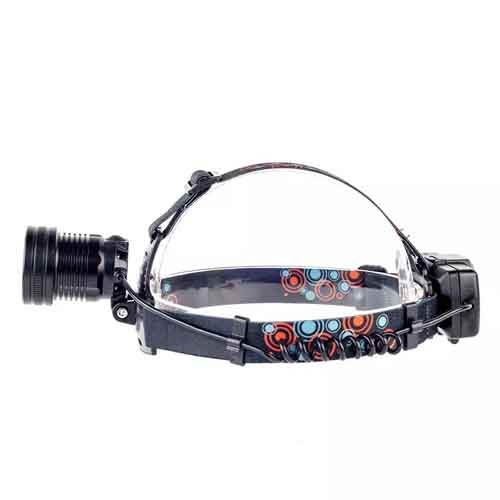 Фонарь налобный Police BL-A19-GT200+COB, 2x18650, zoom, ЗУ Type-C, Box  