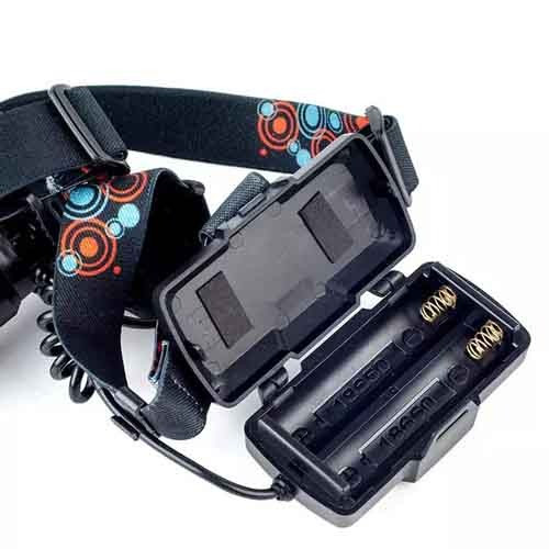 Фонарь налобный Police BL-A19-GT200+COB, 2x18650, zoom, ЗУ Type-C, Box  