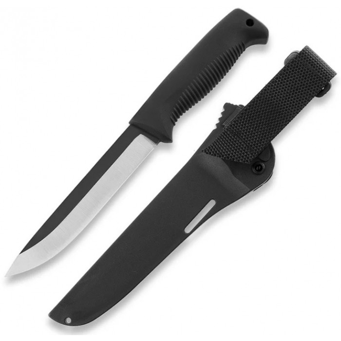 Нож Peltonen M95, без покрытия, черный 