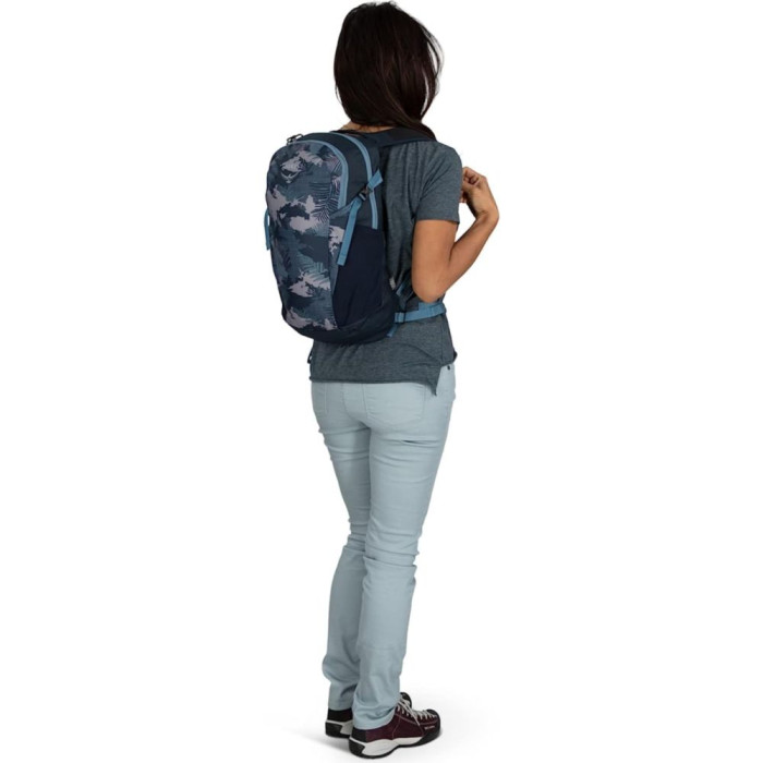 Рюкзак Osprey Daylite Plus palm foliage print - O/S - синий  