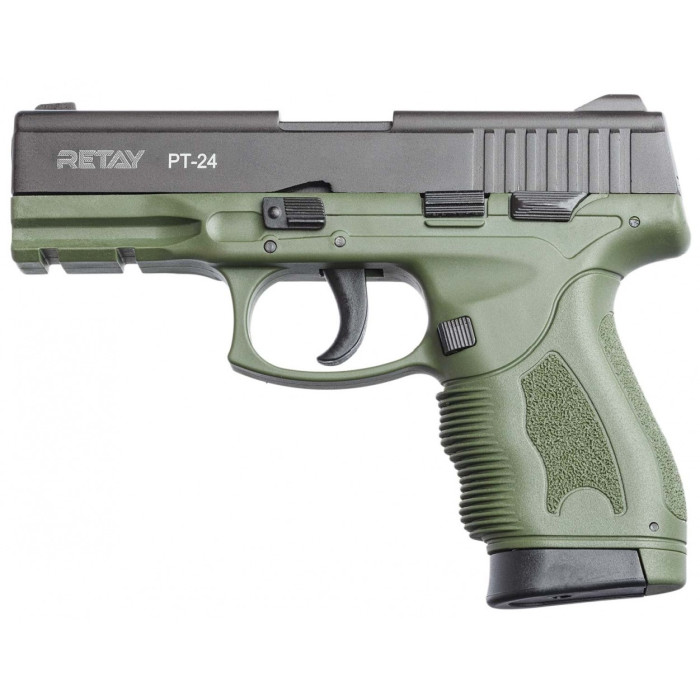 Пистолет стартовый Retay PT24 9мм olive (R506982G)  