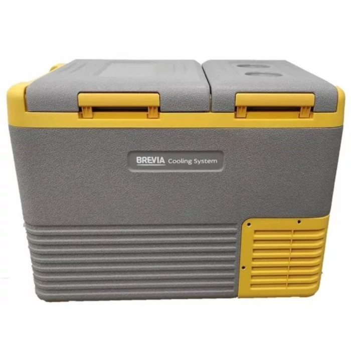 Портативный холодильник Brevia 25л, двухкамерный (Компрессор LG)  