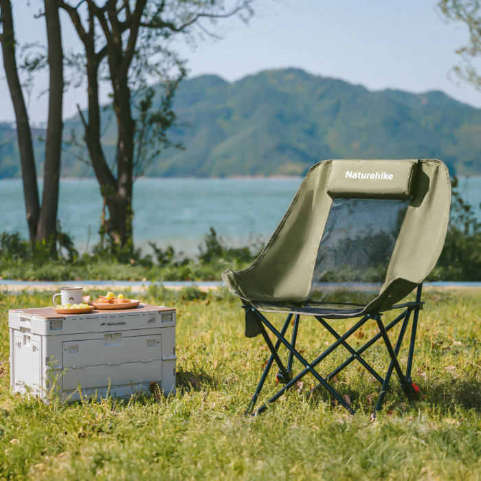 Стул складной Naturehike Sea Star 002 CNK2550JJ019, углеродистая сталь, олива  
