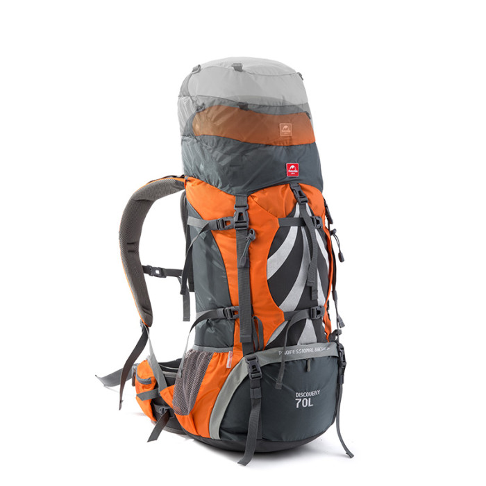 Рюкзак туристический Naturehike NH70B070-B, 70 л + 5 л, голубо-серый  
