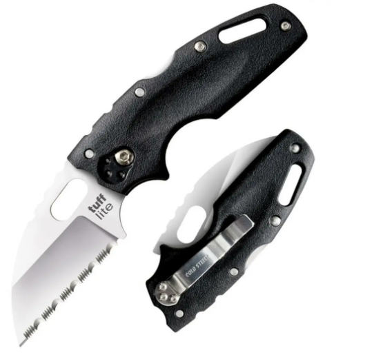 Нож Cold Steel Tuff Lite, серрейтор, - черный  