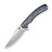 Нож складной туристический Weknife Dracarys, (9.1 см) Böhler M390 / титан 6AL4V пламенный