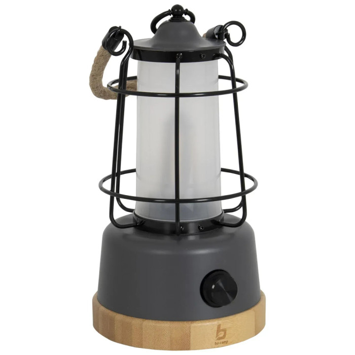 Фонарь кемпинговый Bo-Camp Harlington Rechargable Dimming 370 Lumen Bamboo-Grey (5818921)  