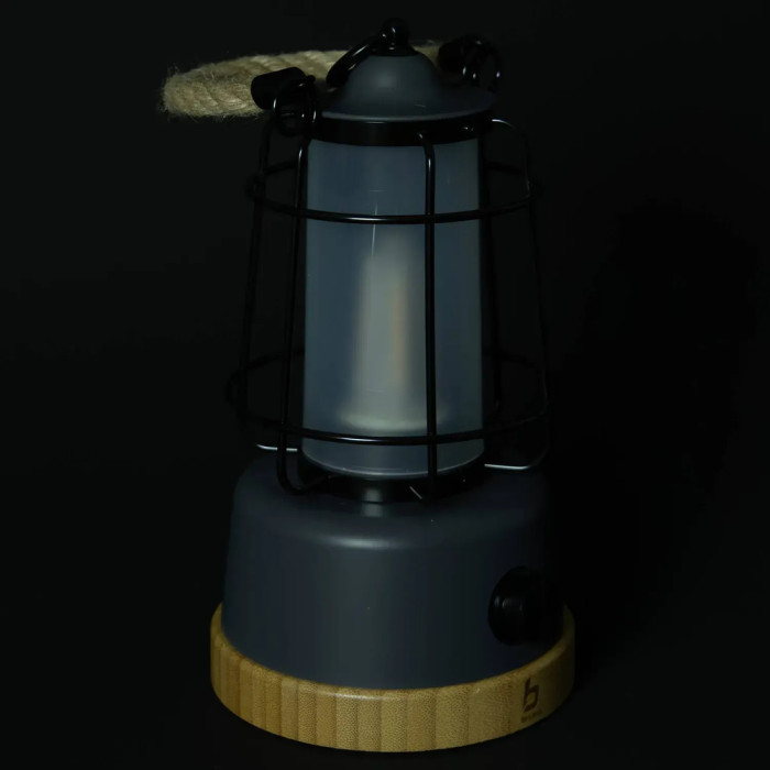 Фонарь кемпинговый Bo-Camp Harlington Rechargable Dimming 370 Lumen Bamboo-Grey (5818921)  