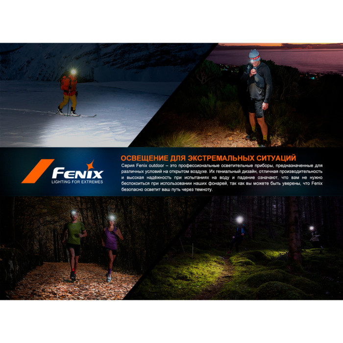 Фонарь налобный Fenix ​​HL18R-T V2.0 черный  