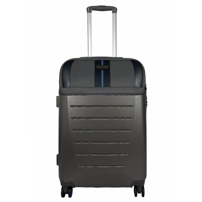 Чемодан Semi Line 24" (M) Dark Brown/Blue Line (T5736-2)  