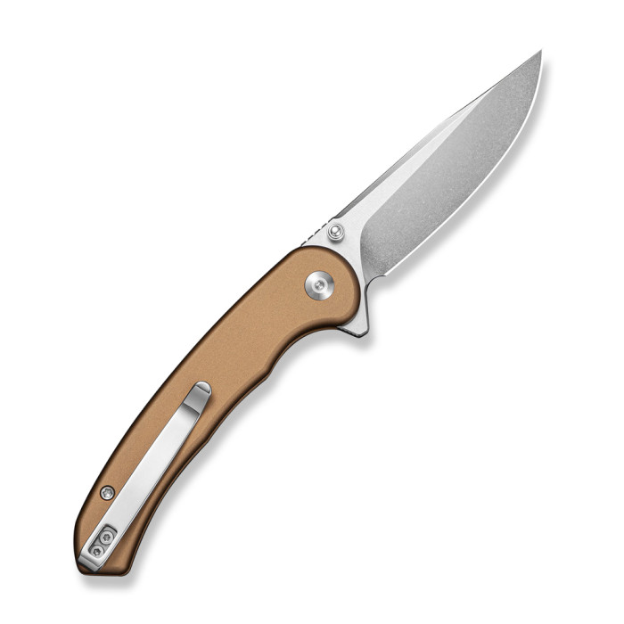 Нож складной туристический Sencut Ingot (8.2 см) D2 / Aluminum коричневый  