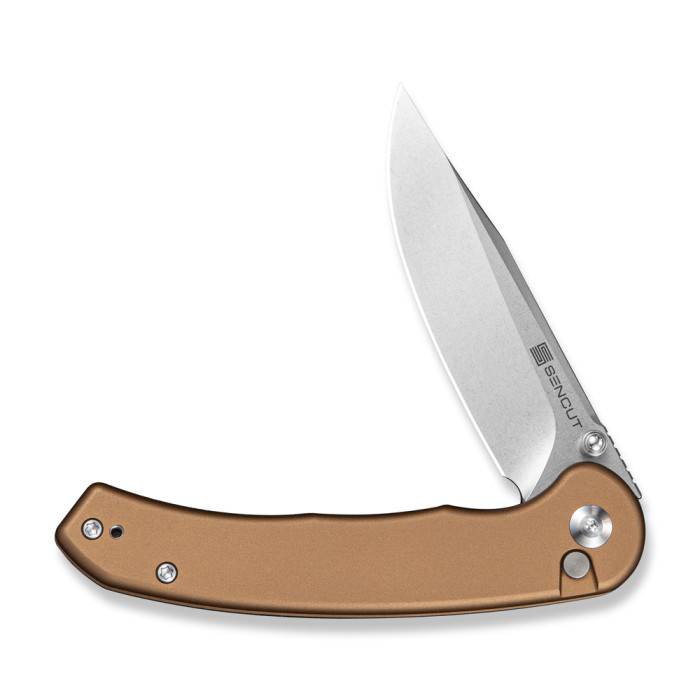 Нож складной туристический Sencut Ingot (8.2 см) D2 / Aluminum коричневый  
