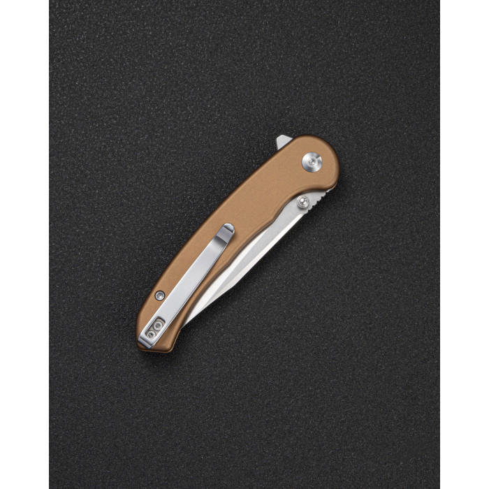 Нож складной туристический Sencut Ingot (8.2 см) D2 / Aluminum коричневый  