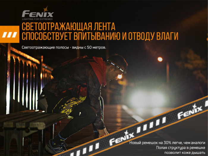 Фонарь налобный Fenix ​​HM23 (Открытая упаковка/отсутствует батарейка АА)  