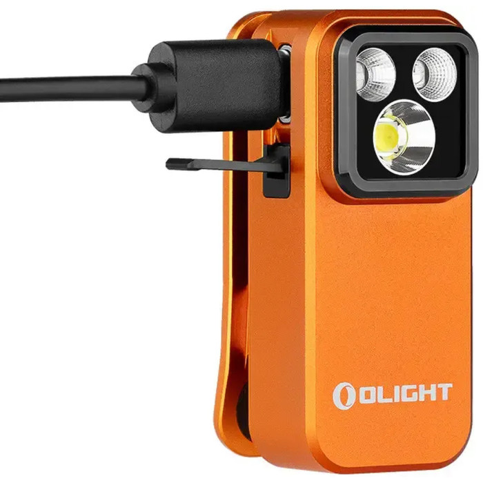 Фонарь Olight Oclip Pro S, оранжевый  