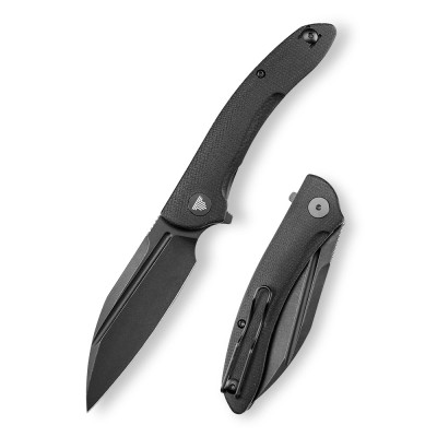 Нож Trivisa Cuckoo-BM, 14C28N, Микарта, Черный (TY30-BM-14)