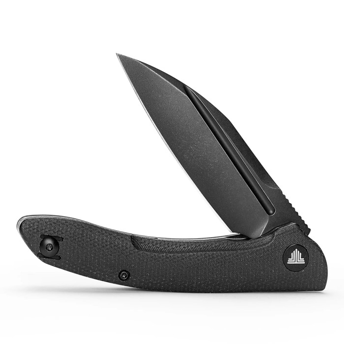 Нож Trivisa Cuckoo-BM, 14C28N, Микарта, Черный (TY30-BM-14)  