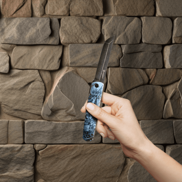 Нож складной Ganzo G626-GS серый самурай  