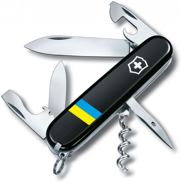 SPARTAN UKRAINE  91мм/12функ/черн /штоп /Флаг Украины  