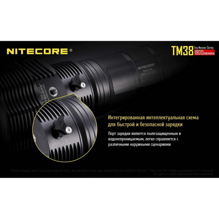Карманный фонарь Nitecore TM38, 1800 люмен  