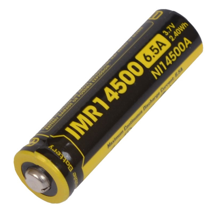 Аккумулятор литиевый 14500 Li-Ion IMR Nitecore 3.7V (650mAh) 