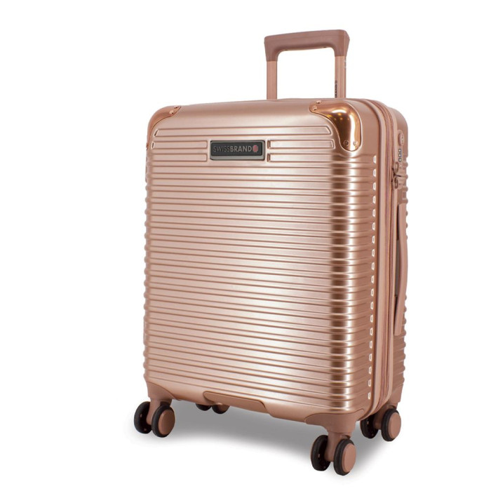 Чемодан Swissbrand Rome (M) Rose Gold (SWB_LHROM003M)  