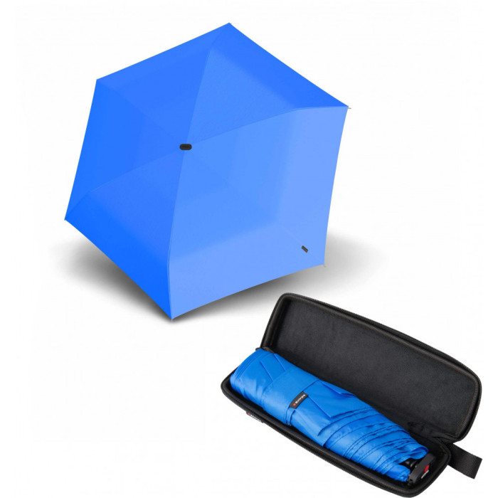Зонт Knirps X4U Neon Blue Мех / Складной / 6спиц / D90x21см с EVA чехлом  
